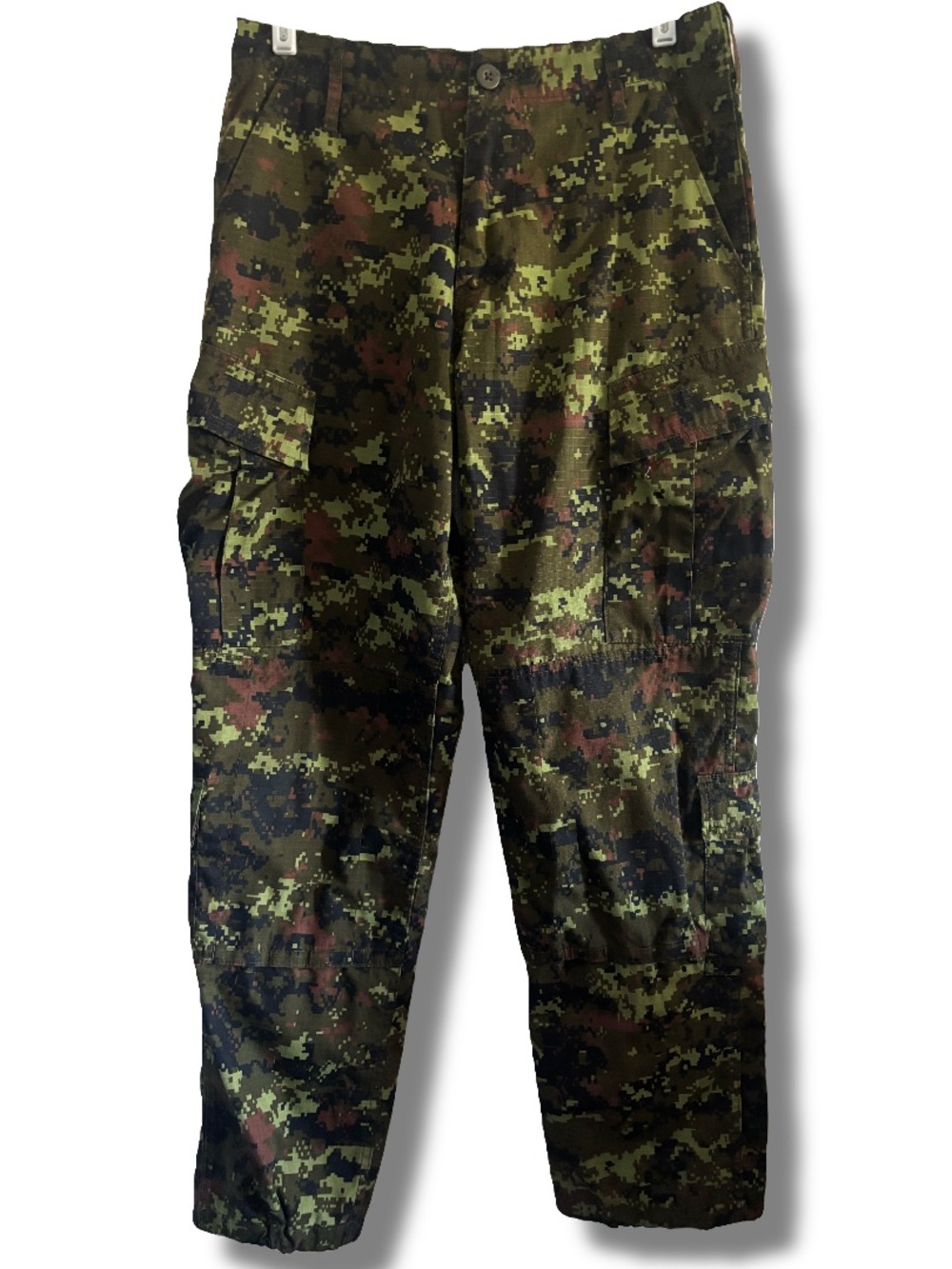 Men’s Military Woodland Camo Tactical Cargo Pants Size Small